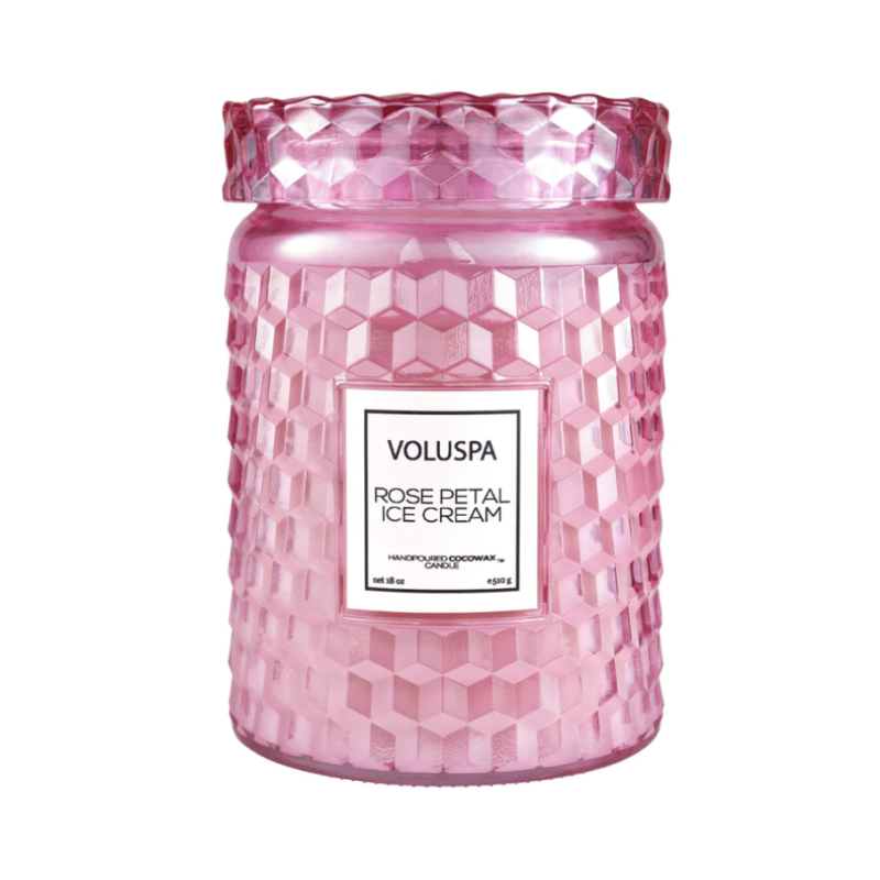 Voluspa Rose Petal Ice Cream 100hr Candle
