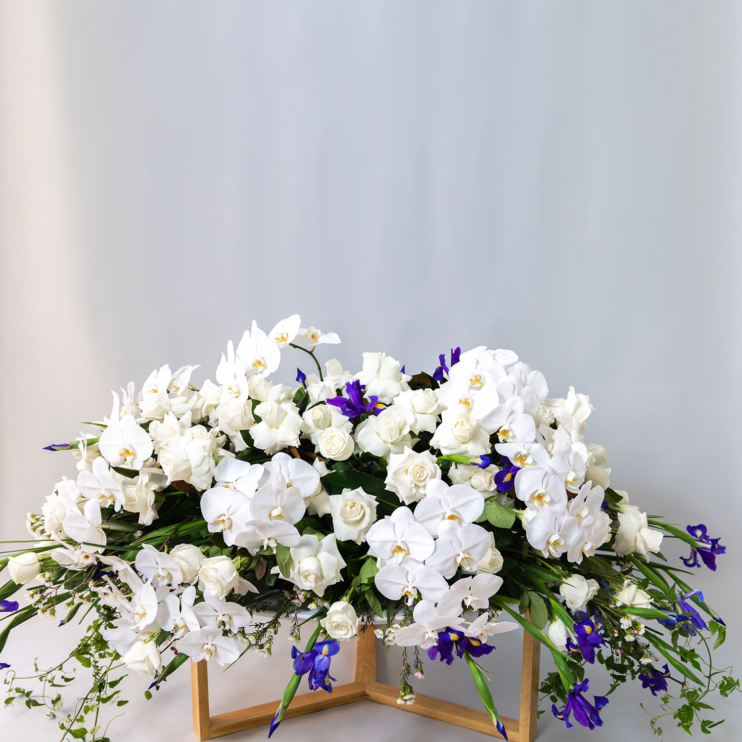Casket Cover Roses & Orchids