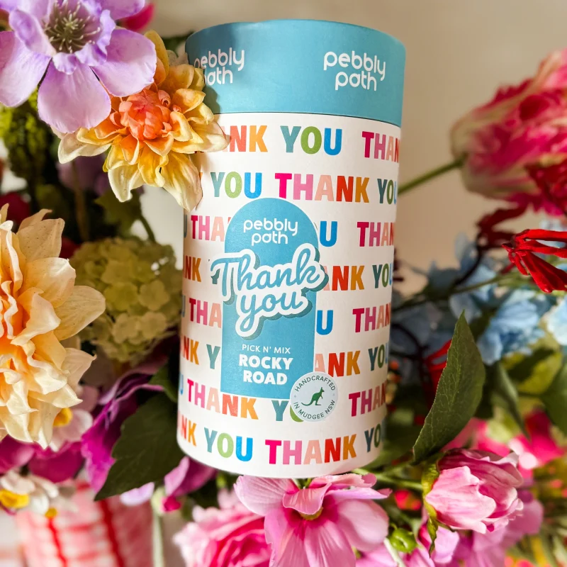 Rocky Road Thank You Cylinder Pick n Mix Pebbly Path