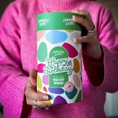 Rocky Road Happy Birthday Clyinder Pick n Mix Pebbly Path