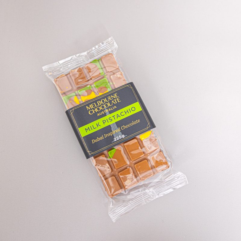 Melbourne Chocolate Dubai Inspired Milk Pistachio Bar