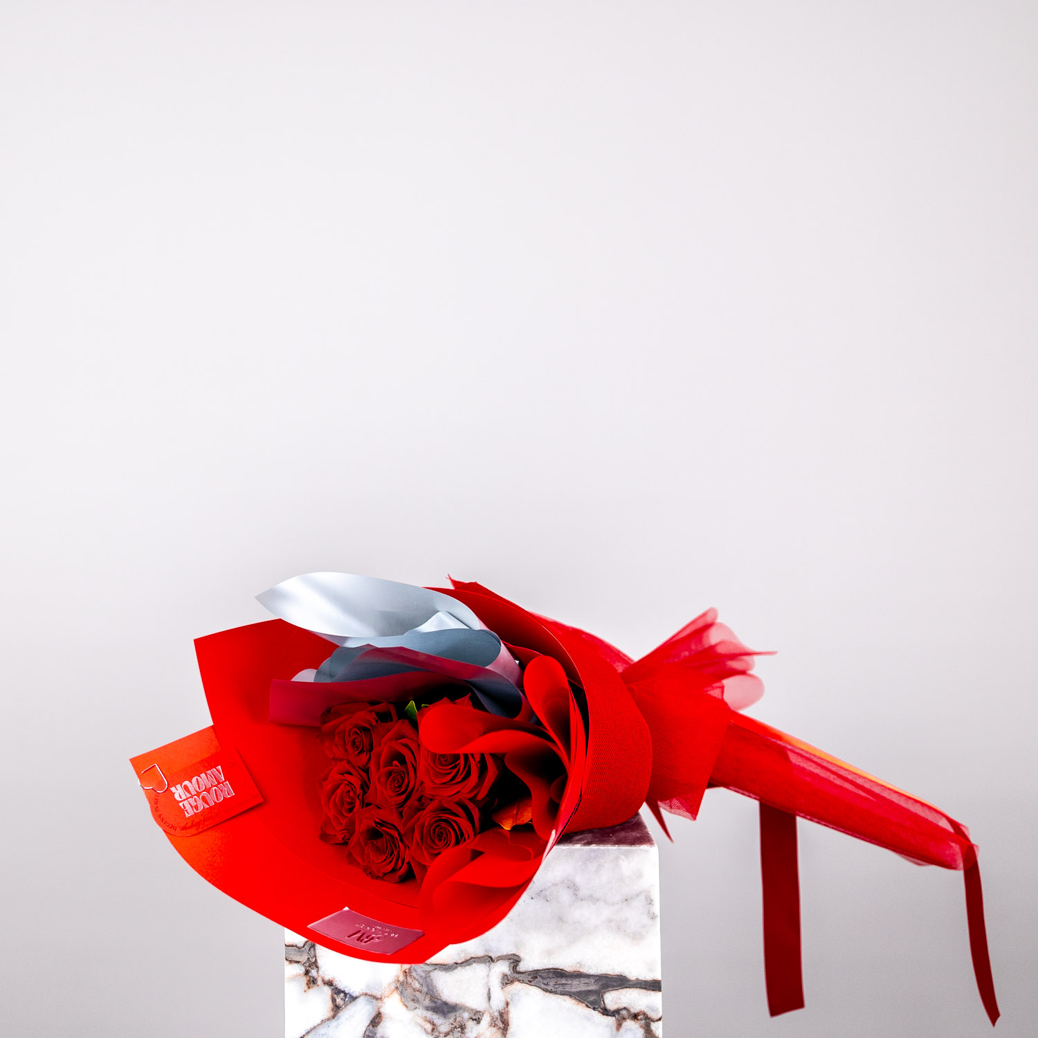 Valentine's Day Flowers - 6 Red Rose Bouquet