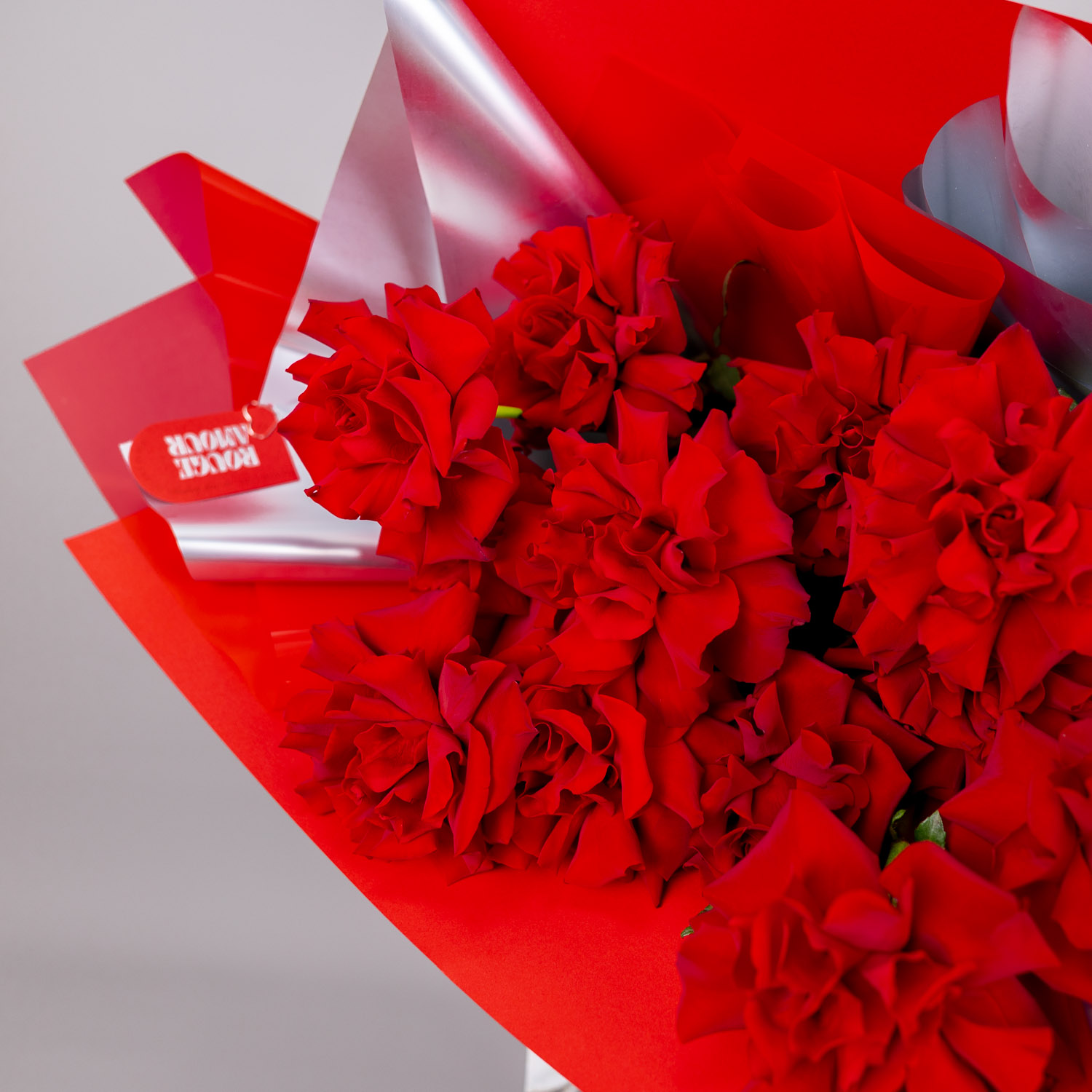 Valentine's Day Flowers - 12 Reflexed Red Rose Bouquet | Online Exclusive - Image 4
