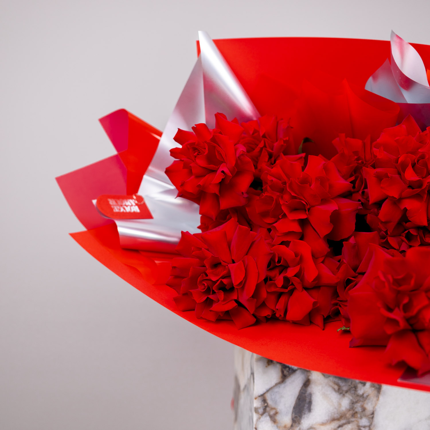 Valentine's Day Flowers - 12 Reflexed Red Rose Bouquet | Online Exclusive - Image 9