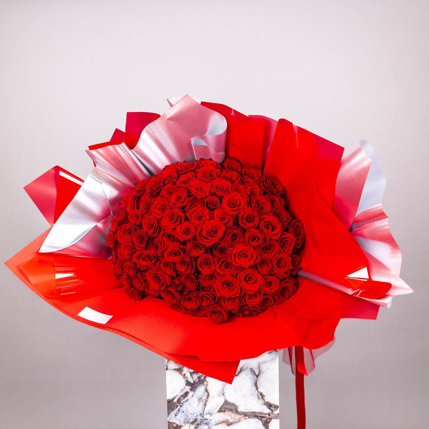 Valentine's Day Flowers - 100 Red Rose Bouquet