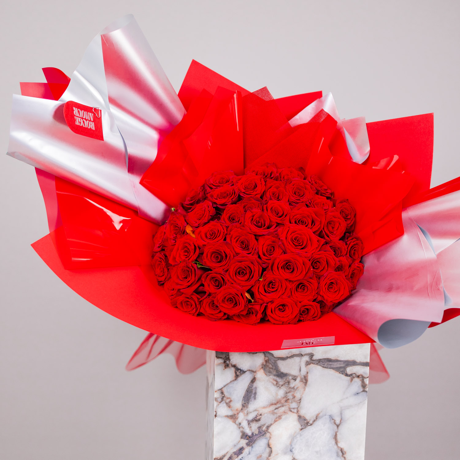 Valentine's Day Flowers - 50 Red Rose Bouquet
