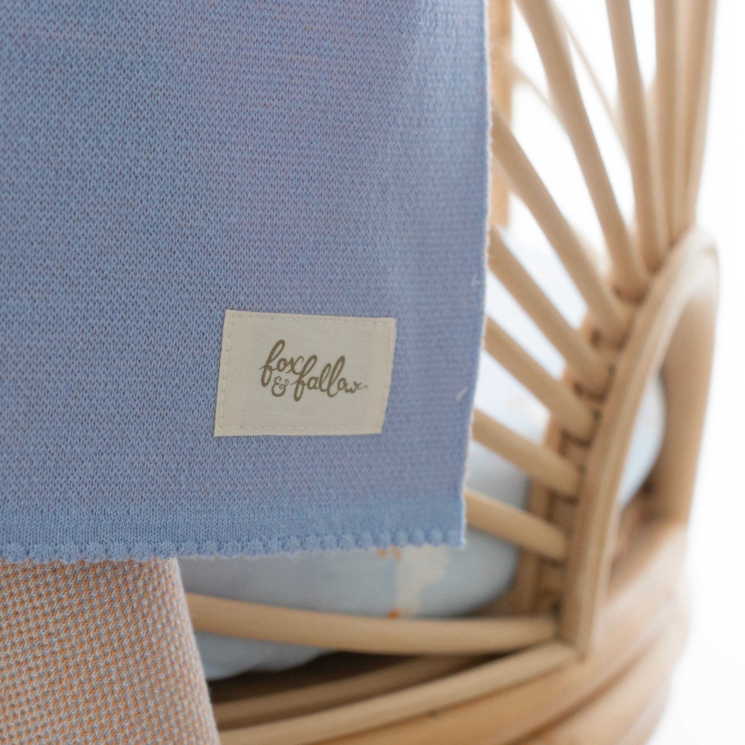 Fox & Fallow Blue Ducks Baby Blanket - Image 3