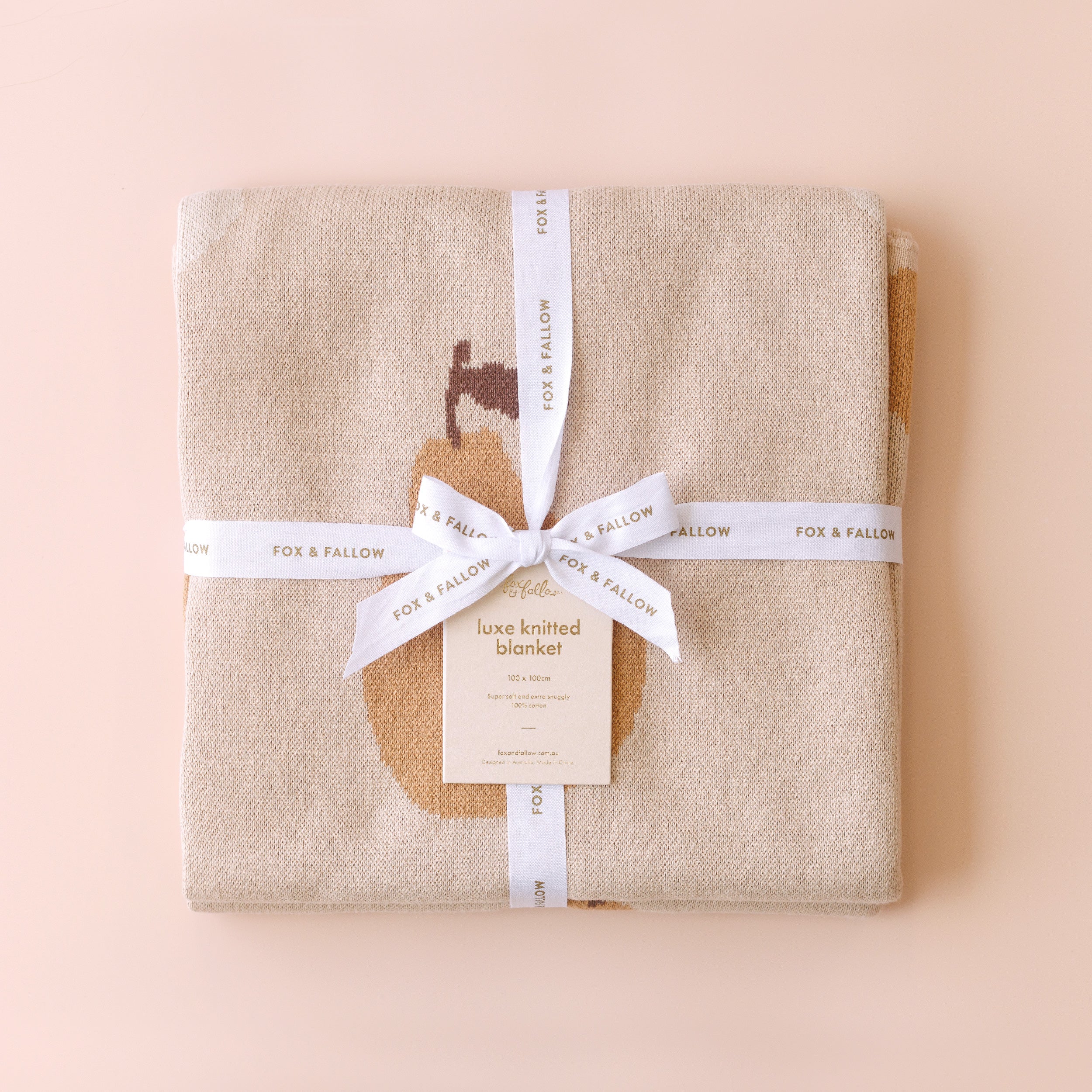 Fox & Fallow Golden Pears Baby Blanket