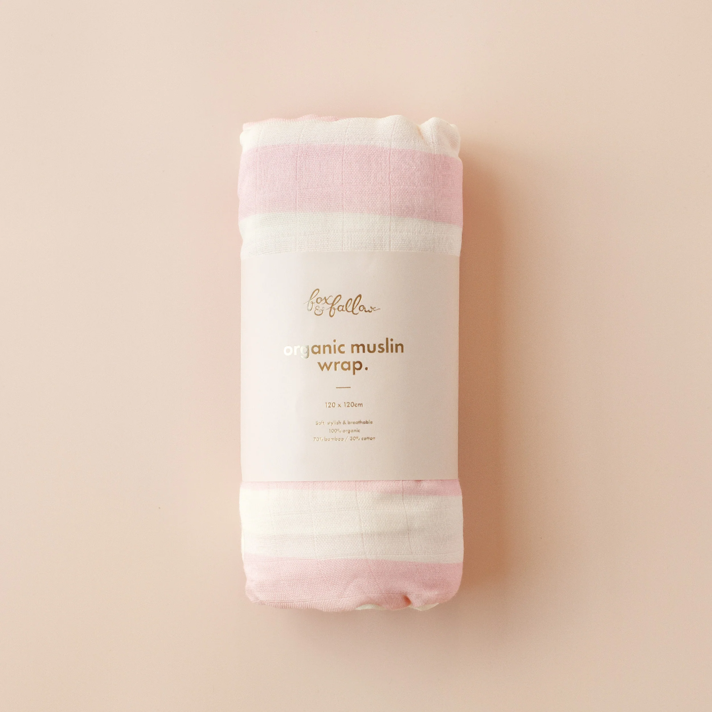 Fox & Fallow Petal Stripe Organic Wrap Swaddle